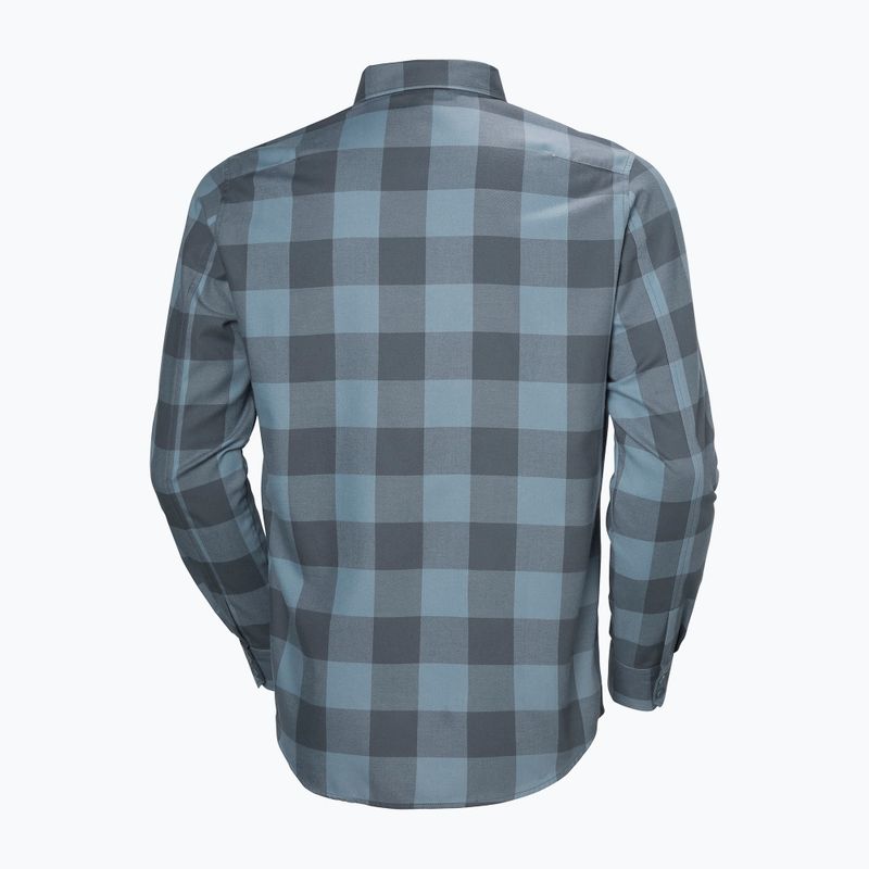 Camicia Helly Hansen Aker Flannel LS da uomo a quadri di bufalo verde giungla 6
