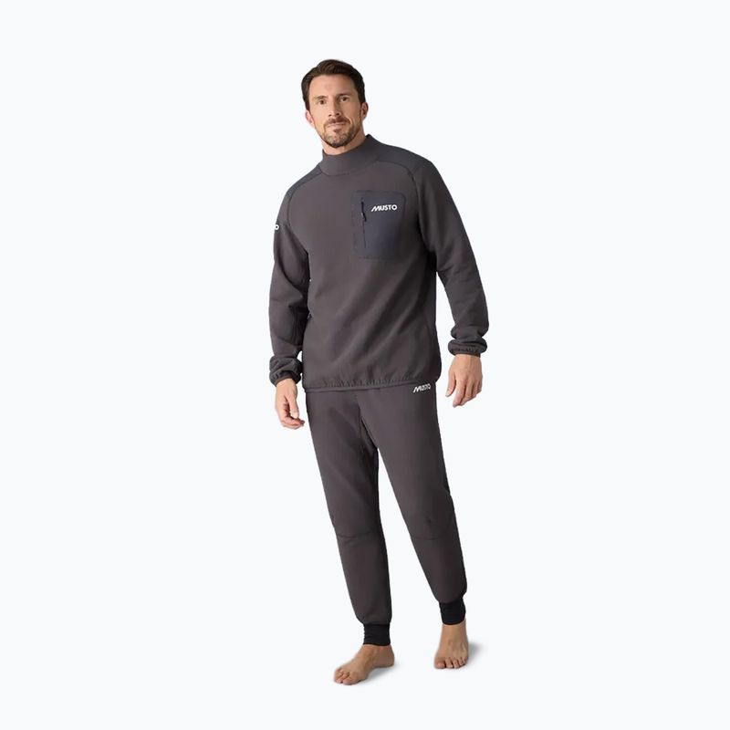 Felpa da vela uomo Musto Storm Fleece Midlayer carbon 2