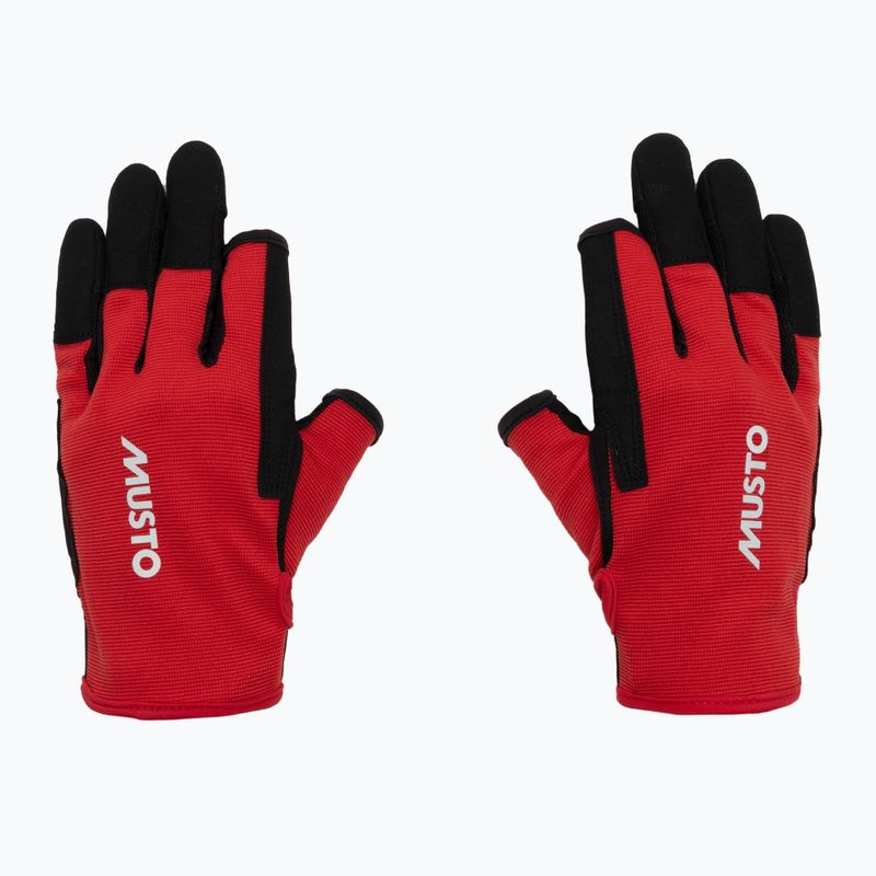 Musto Essential Sailing Dito lungo 2.0 Guanti da vela rosso vero 2
