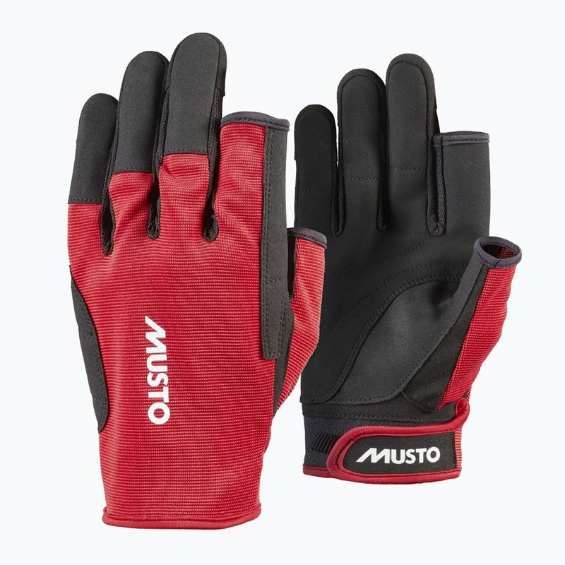 Musto Essential Sailing Dito lungo 2.0 Guanti da vela rosso vero