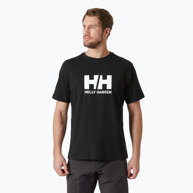 Maglietta Helly Hansen Logo 3.0 uomo nero