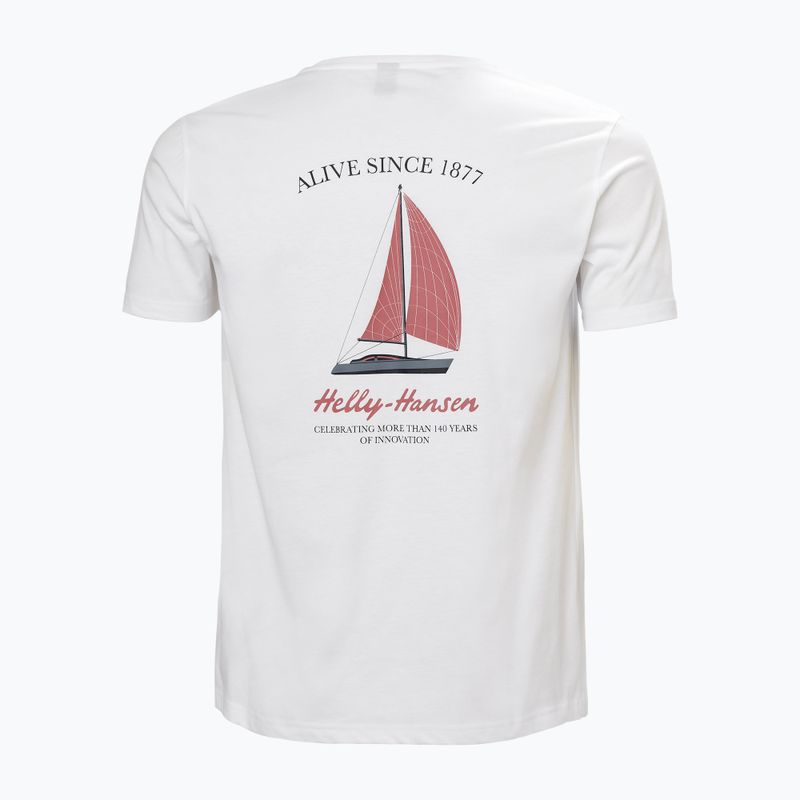 Maglietta Helly Hansen Shoreline 3.0 da uomo, bianco 2