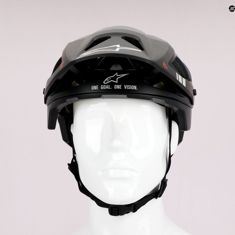 Casco da bici Alpinestars Vector Tech A1 nero/grigio chiaro opaco 9