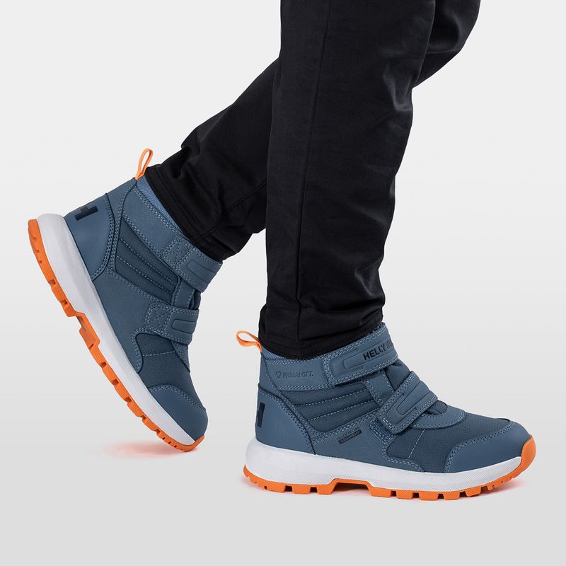 Helly Hansen Jk Bowstring Boot HellyTech stivali da neve per bambini lavati navy/papaya 6