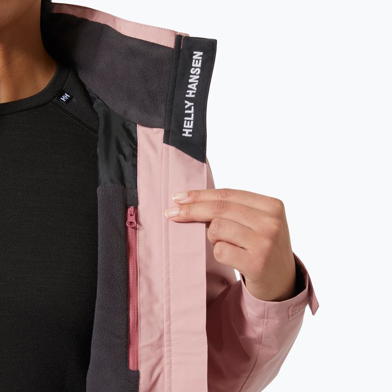Giacca da vela da donna Helly Hansen Crew Hooded Midlayer 2.0 pink salt 6