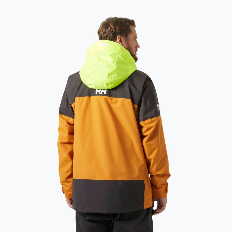 Giacca da pioggia Helly Hansen Pier 4.0 senape da uomo 2