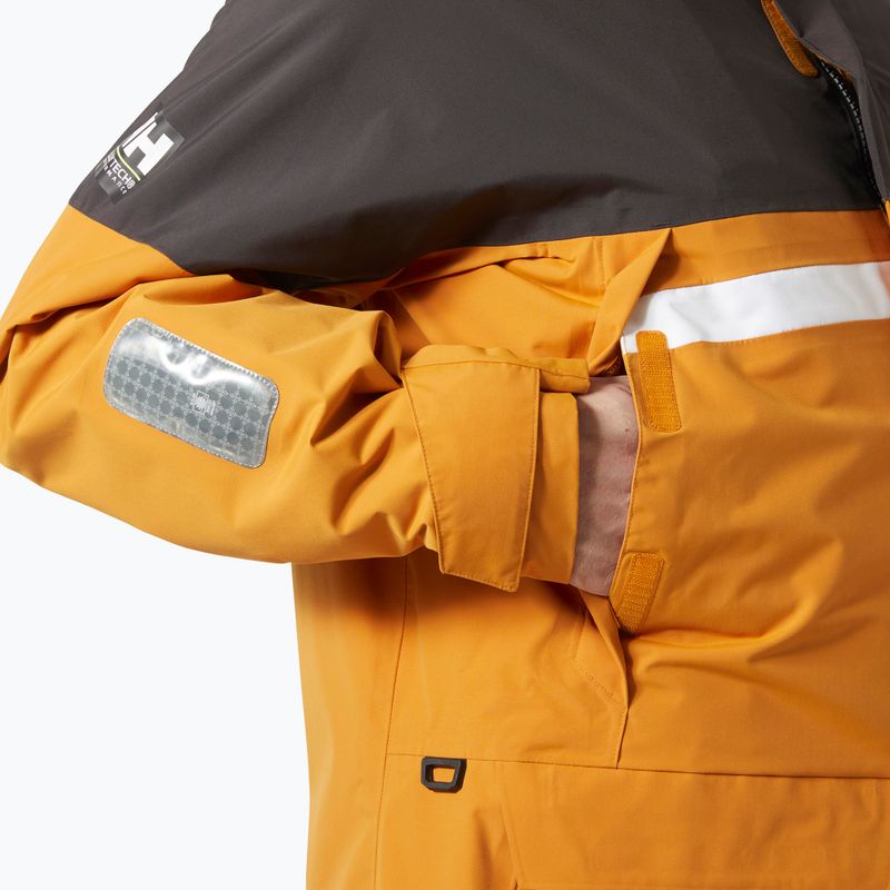 Giacca da pioggia Helly Hansen Pier 4.0 senape da uomo 5