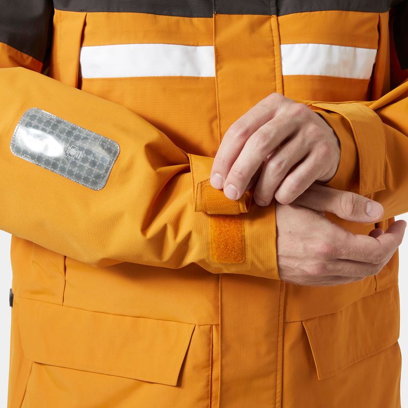 Giacca da pioggia Helly Hansen Pier 4.0 senape da uomo 6