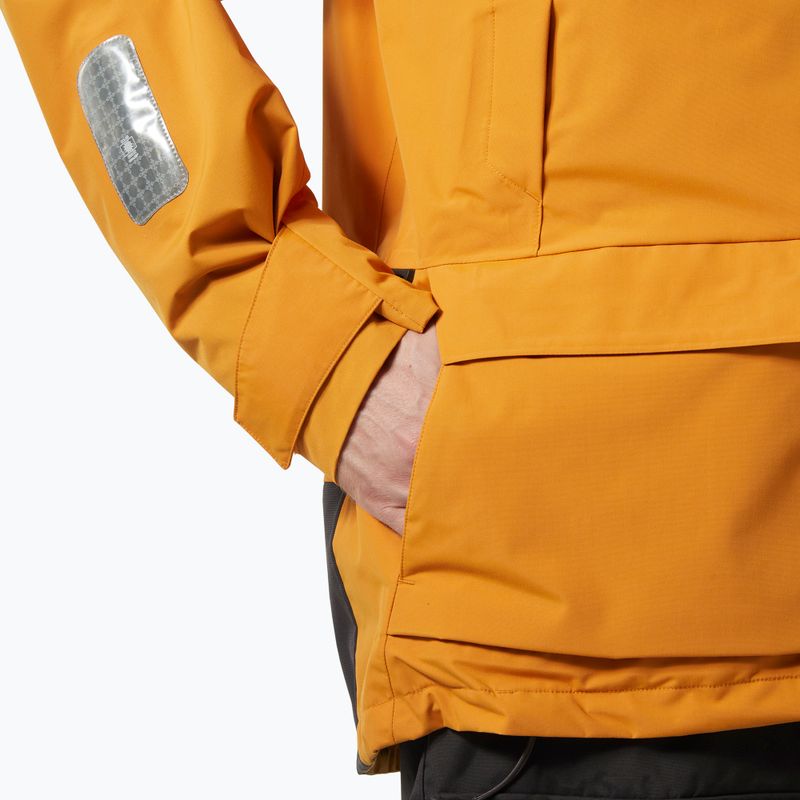 Giacca da pioggia Helly Hansen Pier 4.0 senape da uomo 7