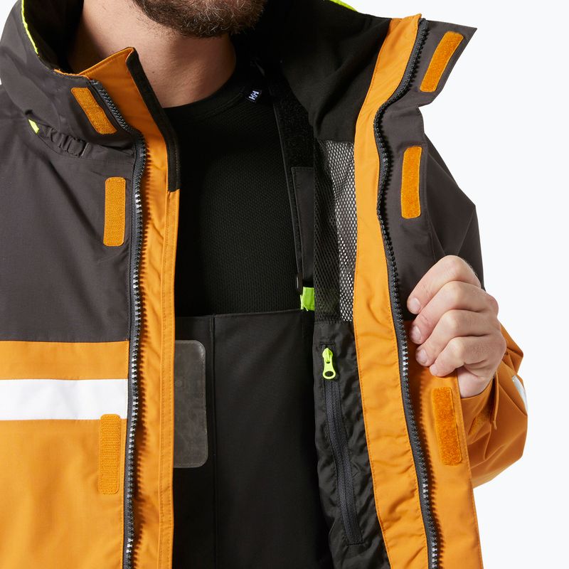 Giacca da pioggia Helly Hansen Pier 4.0 senape da uomo 9