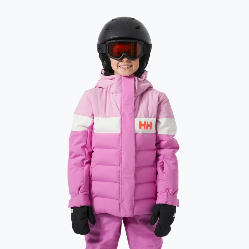 Giacca da sci Helly Hansen per bambini Diamond meta rosa
