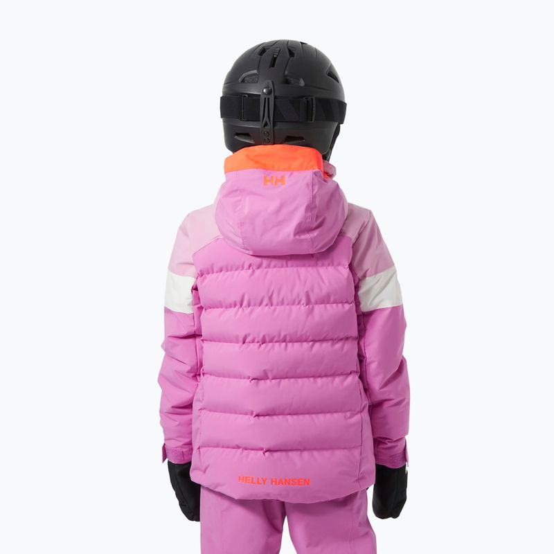 Giacca da sci Helly Hansen per bambini Diamond meta rosa 2