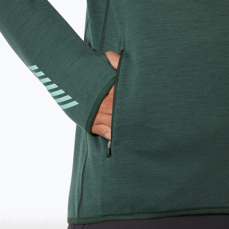 Felpa da trekking Helly Hansen Lifa Merino Midlayer uomo verde giungla 4