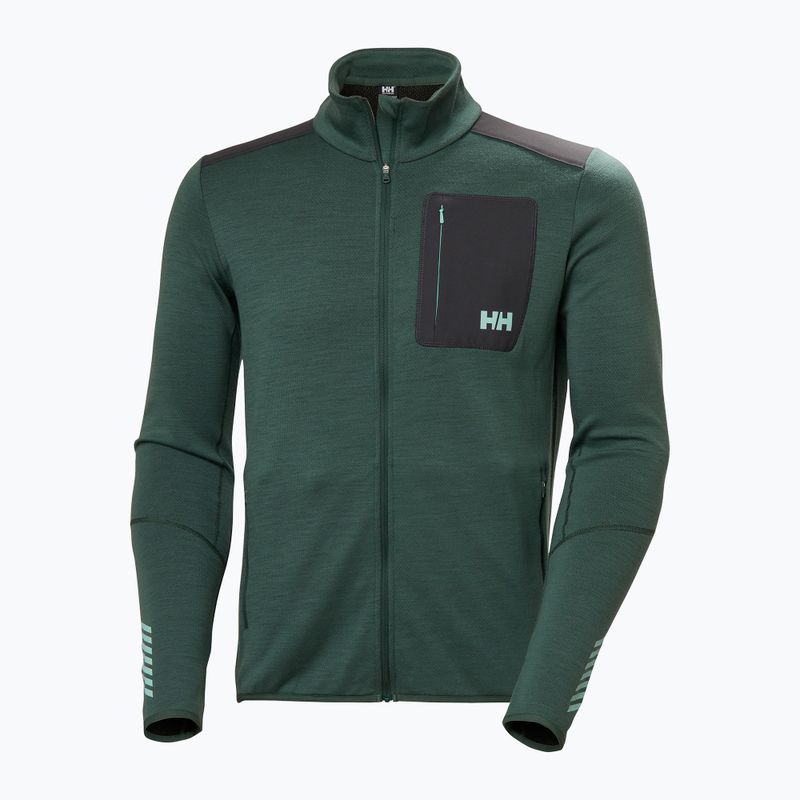Felpa da trekking Helly Hansen Lifa Merino Midlayer uomo verde giungla 5