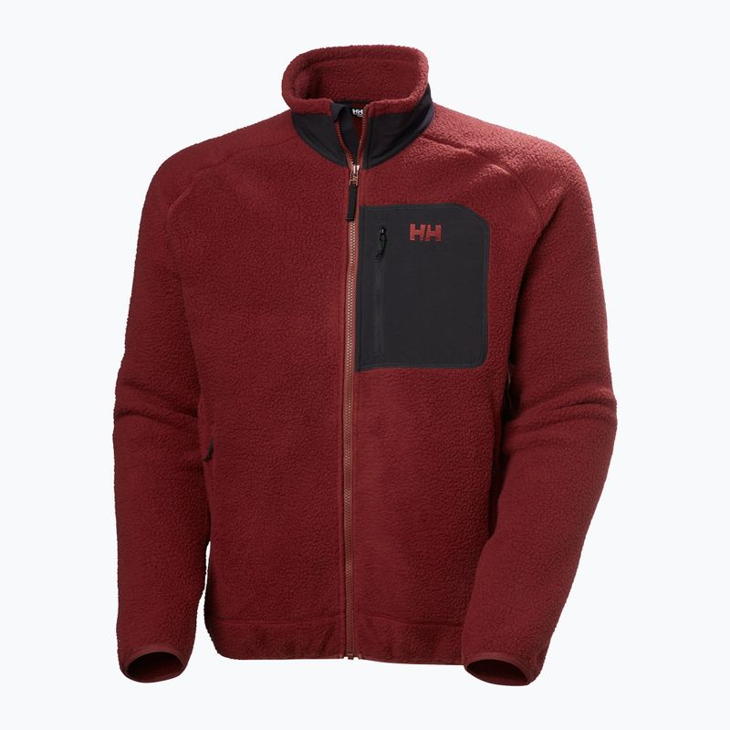 Felpa Helly Hansen Panorama Pile Block Uomo rosso mars 5