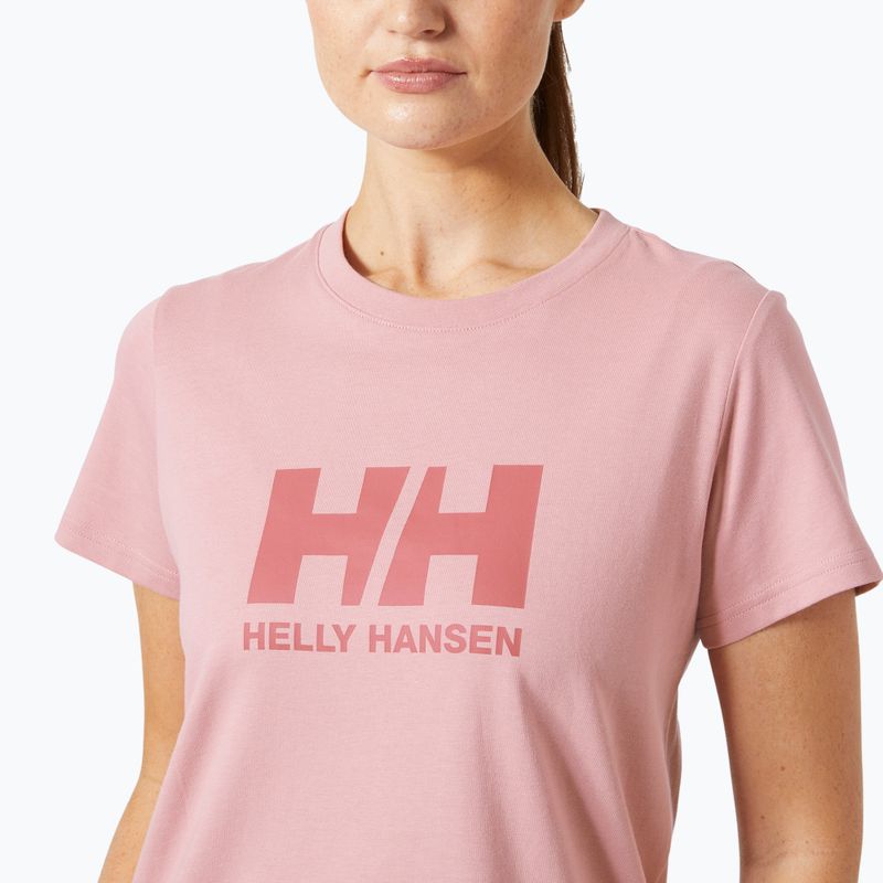T-shirt Helly Hansen da donna Logo 3.0 sale rosa 3