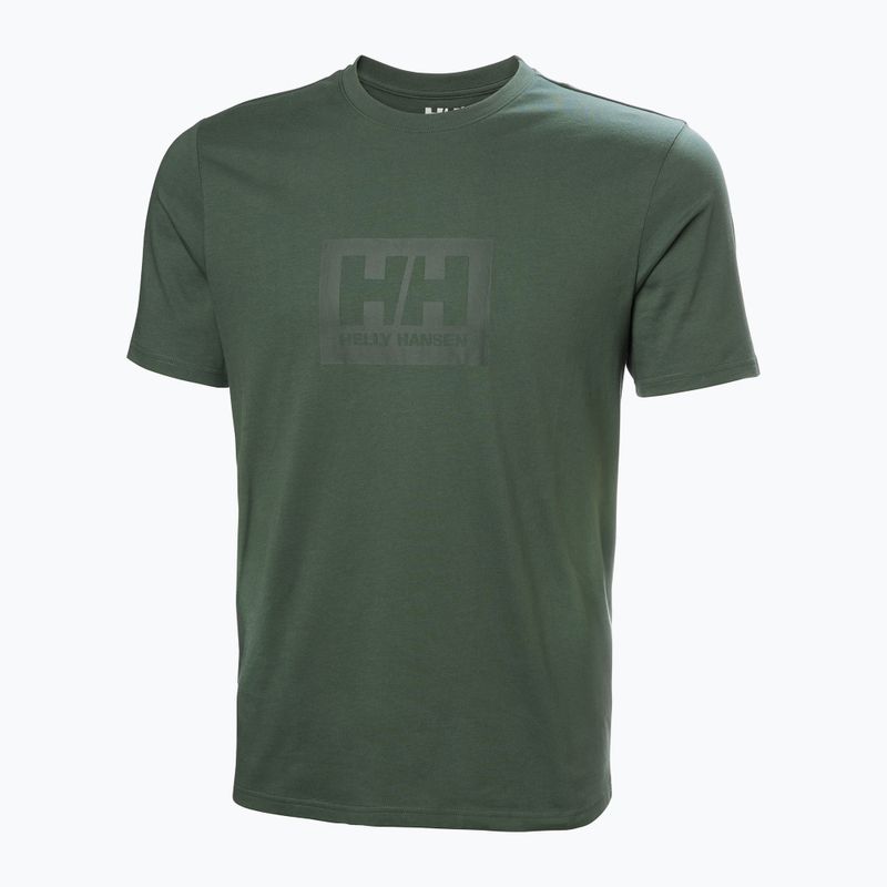 Maglietta Helly Hansen Box T 2.0 uomo verde giungla 4