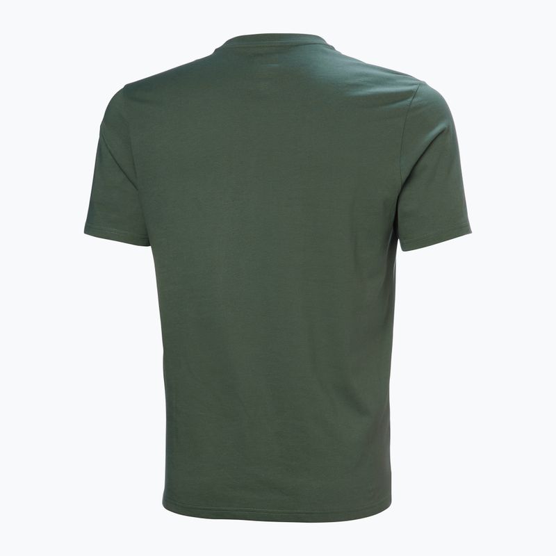 Maglietta Helly Hansen Box T 2.0 uomo verde giungla 5