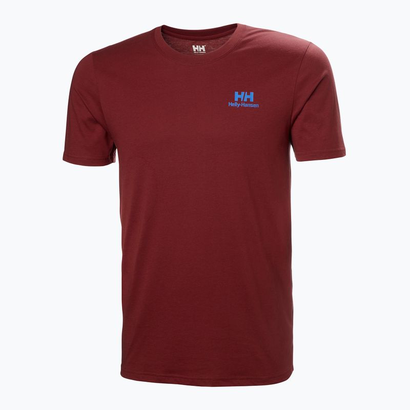 Maglietta Helly Hansen Nord Graphic da uomo rosso mars 4