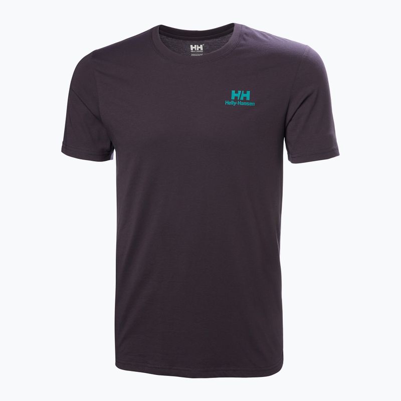 Maglietta Helly Hansen Nord Graphic nero uva da uomo 4