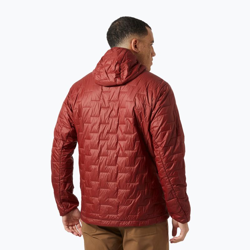 Giacca ibrida Helly Hansen Lifaloft Insulator da uomo con cappuccio mars red 2