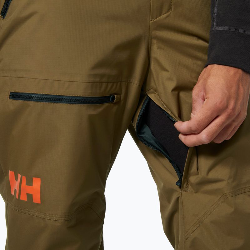 Pantaloni da sci Helly Hansen da uomo Sogn Cargo seppia 4