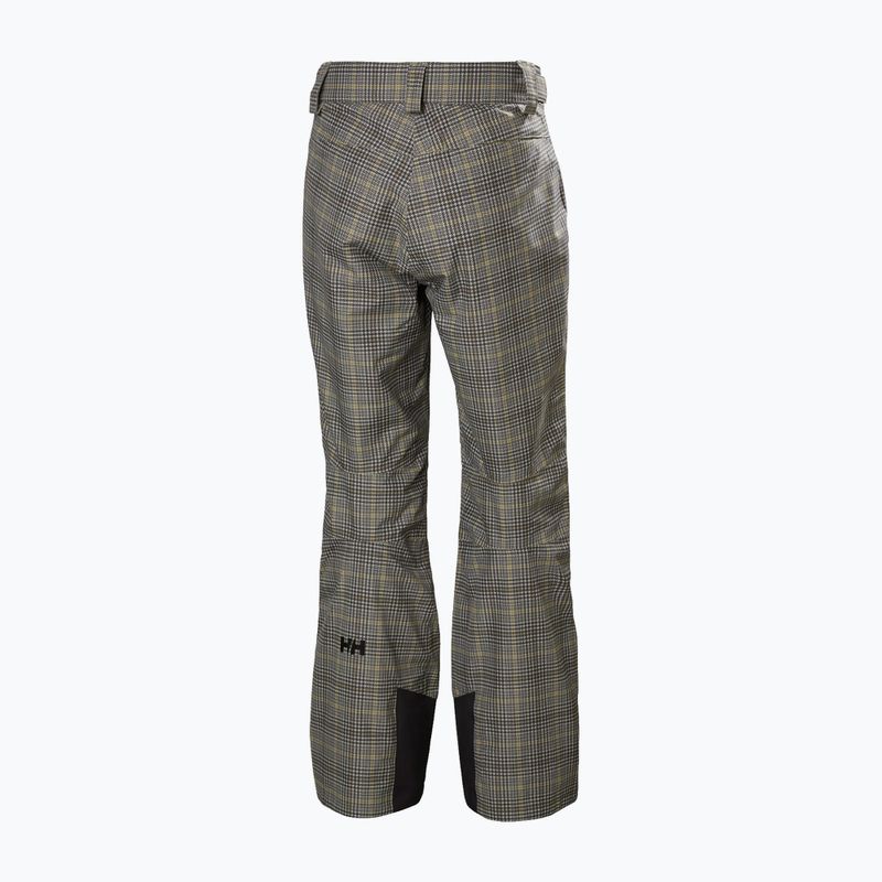 Pantaloni da sci da uomo Helly Hansen Legendary Insulated pebble broxburn plaid aop 2