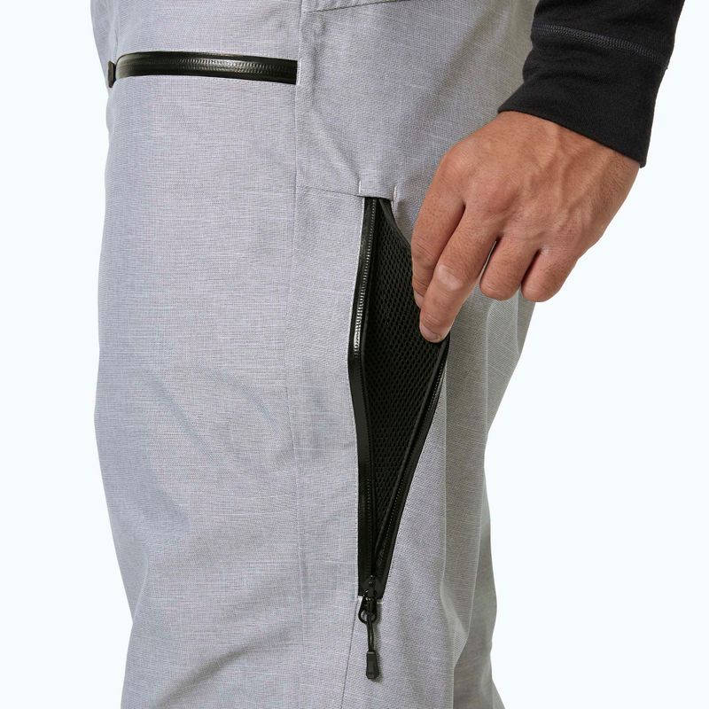 Pantaloni da sci da uomo Helly Hansen Garibaldi 2.0 grigio/melange 5