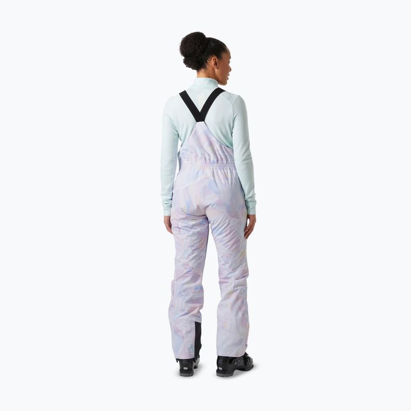 Pantaloni da sci da donna Helly Hansen Legendary Insulated Bib reflections aop 2