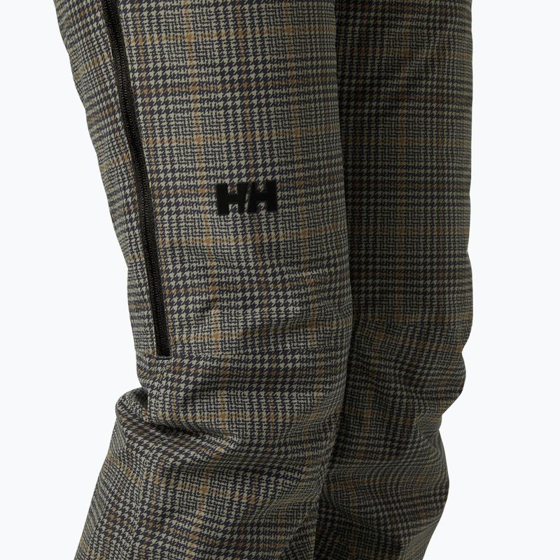 Pantaloni da sci da donna Helly Hansen Legendary Insulated Bib pebble broxburn plaid aop 6