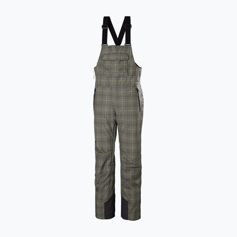 Pantaloni da sci da donna Helly Hansen Legendary Insulated Bib pebble broxburn plaid aop 8