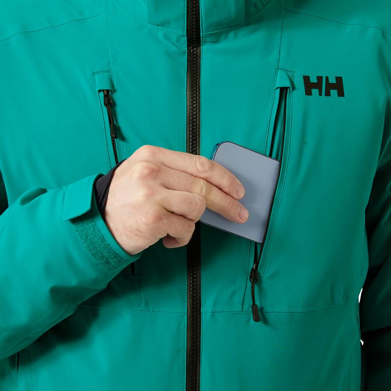 Giacca da sci da uomo Helly Hansen Alpha 4.0 verde segnale 6