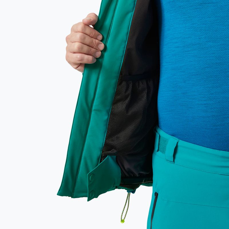 Giacca da sci da uomo Helly Hansen Alpha 4.0 verde segnale 9