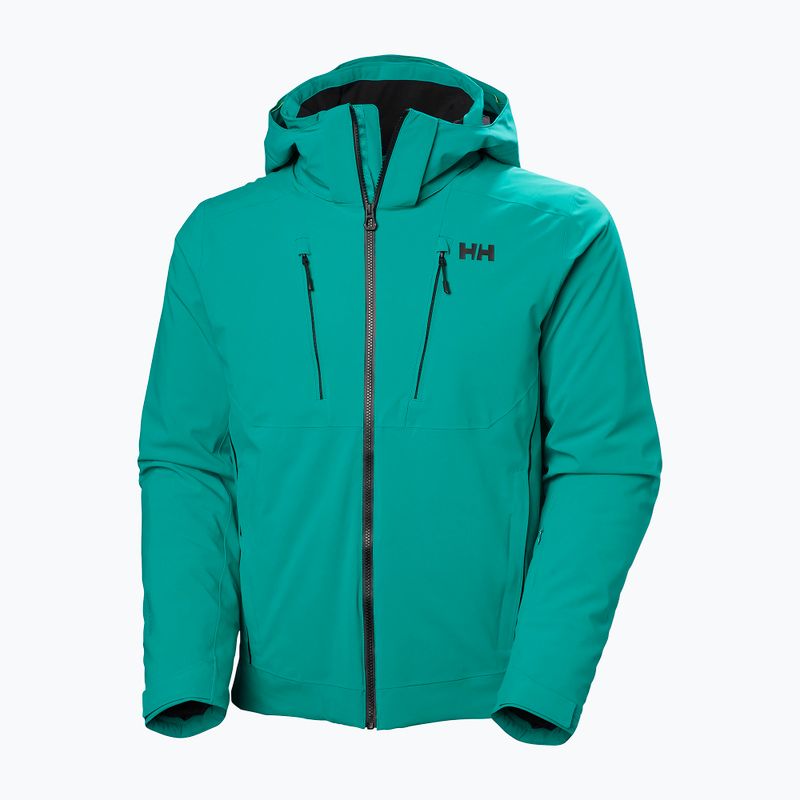 Giacca da sci da uomo Helly Hansen Alpha 4.0 verde segnale 10