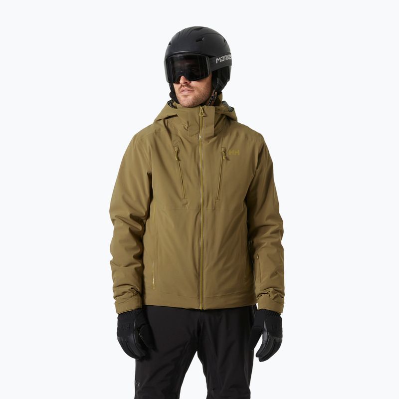 Giacca da sci da uomo Helly Hansen Alpha 4.0 seppia