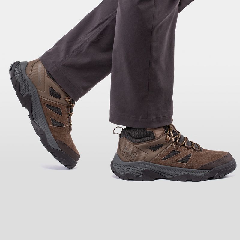 Helly Hansen Switchback Low 3 HellyTech scarpe da trekking da uomo bushwacker/coffee bean 8