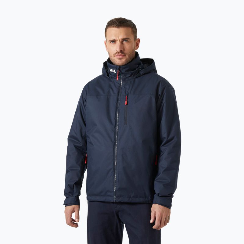 Giacca da vela da uomo Helly Hansen Crew Hooded Pile navy