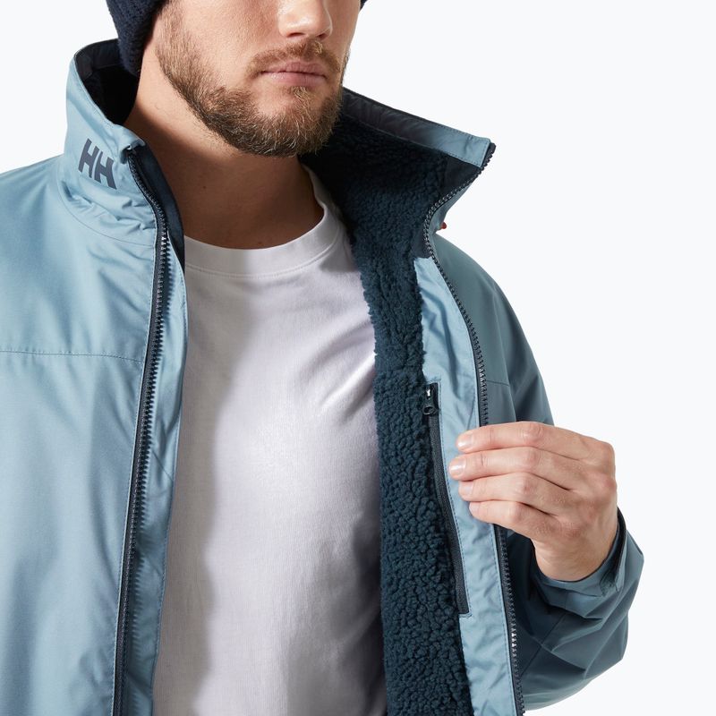 Giacca da vela da uomo Helly Hansen Crew Hooded Pile washed navy 4