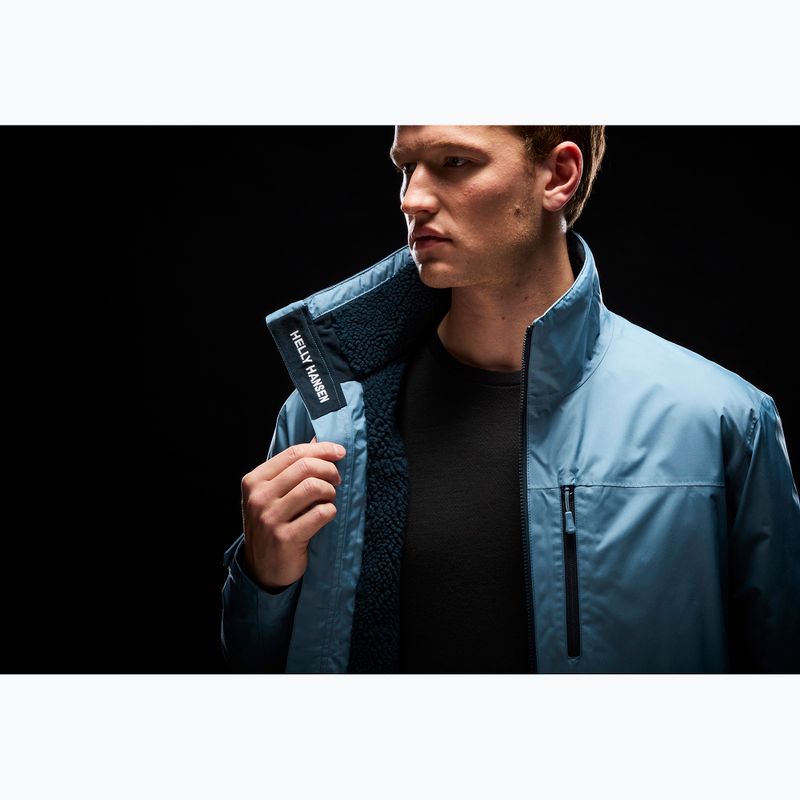 Giacca da vela da uomo Helly Hansen Crew Hooded Pile washed navy 12