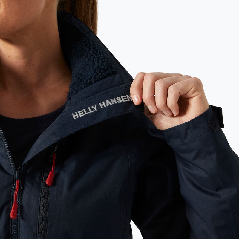 Giacca da vela da donna Helly Hansen Crew Hooded Pile navy 5