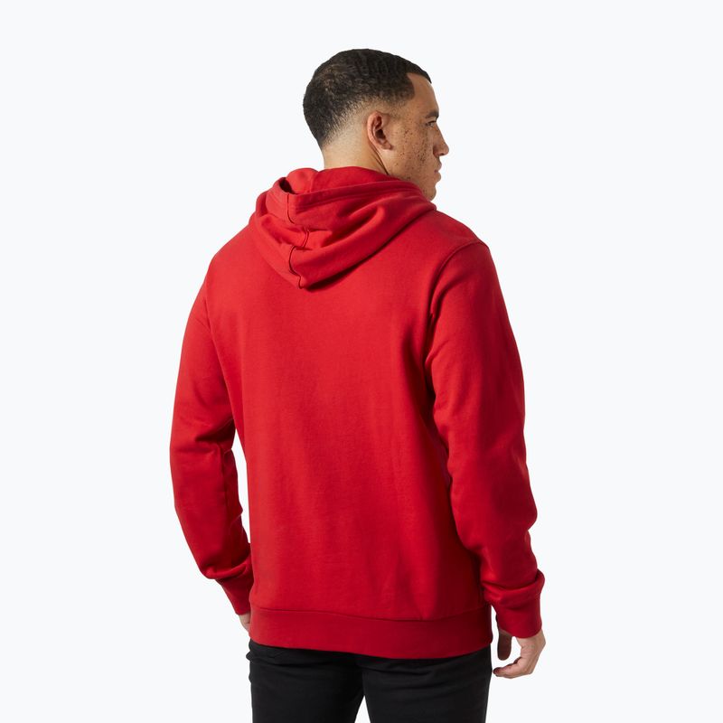 Felpa da uomo Helly Hansen HH Logo Hoodie red 2