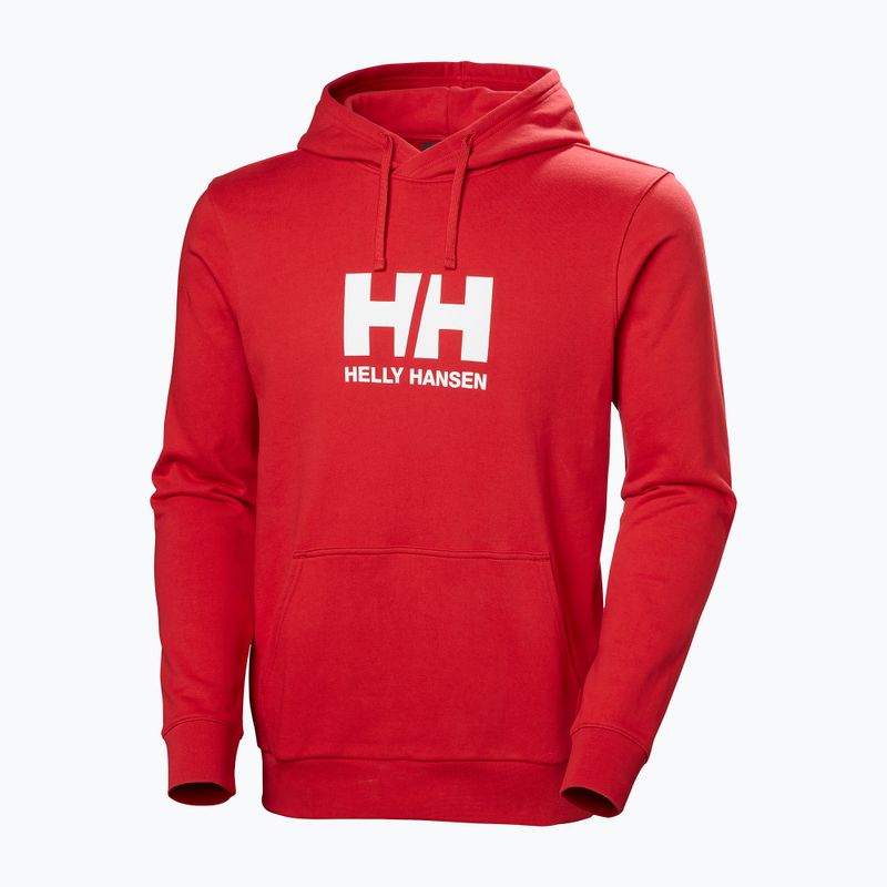 Felpa da uomo Helly Hansen HH Logo Hoodie red 5