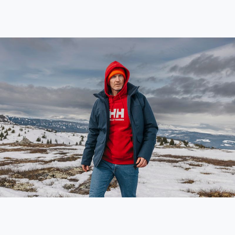 Felpa da uomo Helly Hansen HH Logo Hoodie red 7