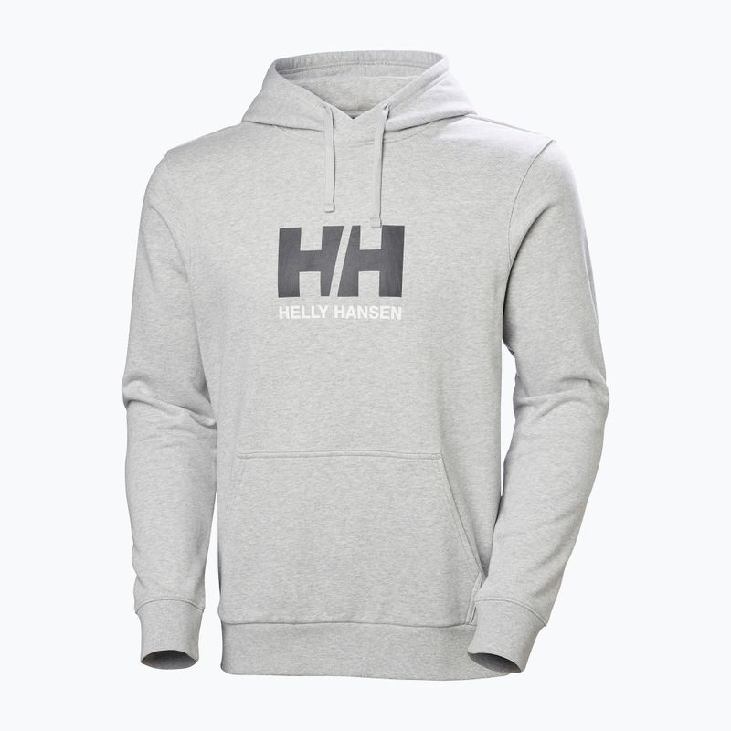 Felpa da uomo Helly Hansen HH Logo Hoodie grey/melange 5