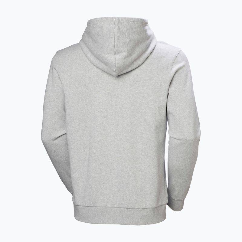 Felpa da uomo Helly Hansen HH Logo Hoodie grey/melange 6