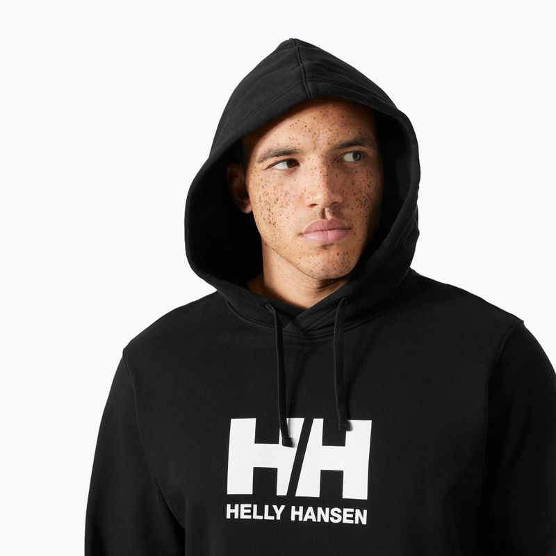 Felpa da uomo Helly Hansen HH Logo Hoodie black 3