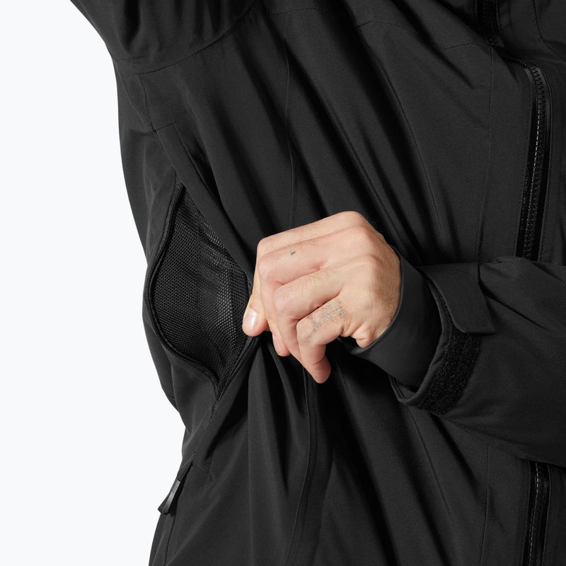Giacca da sci da uomo Helly Hansen Courchavel nero 5