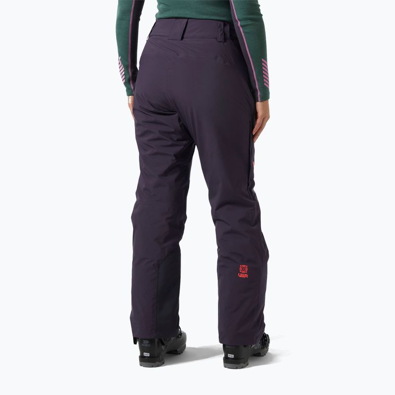 Pantaloni da sci da donna Helly Hansen Switch Cargo 2.0 nero uva 2