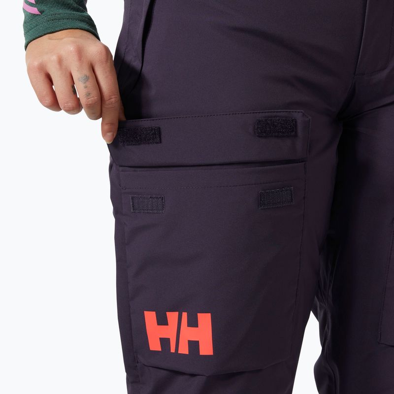 Pantaloni da sci da donna Helly Hansen Switch Cargo 2.0 nero uva 4