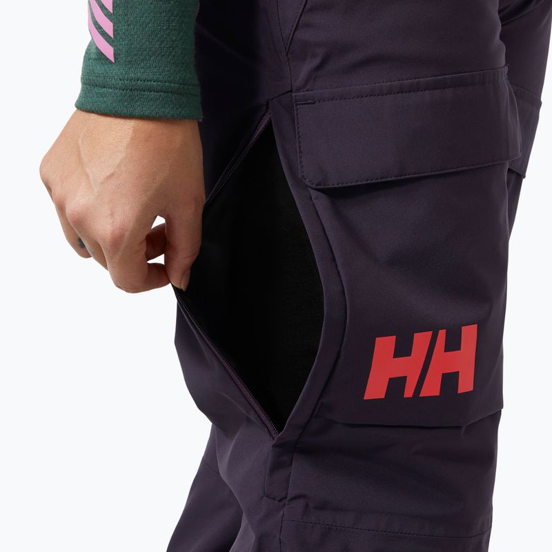 Pantaloni da sci da donna Helly Hansen Switch Cargo 2.0 nero uva 5